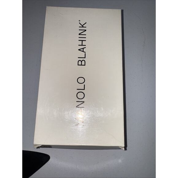 Manolo Blahnik Black/Gold Fabric/leather Pumps Heels Shoes 8.5/9 GORGEOUS! - Picture 8 of 8